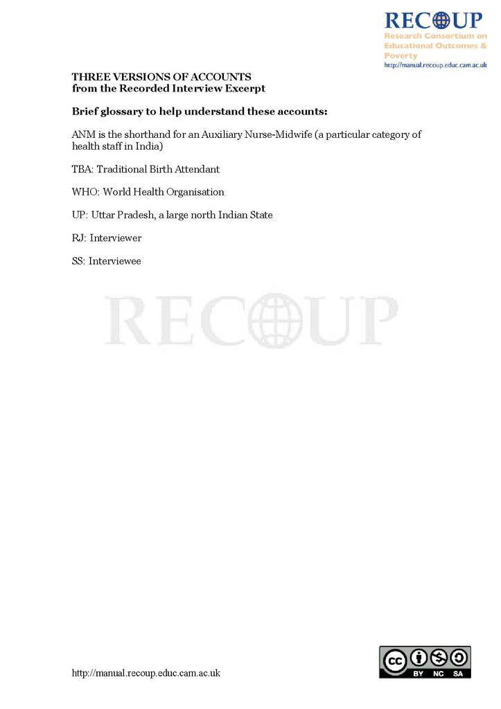 File:RECOUP Transcription translation handout on three versions of accounts of the interview.pdf